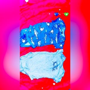 nwt bnib nib brand new two piece set bundle 0-3months onesies ® brand tres meses